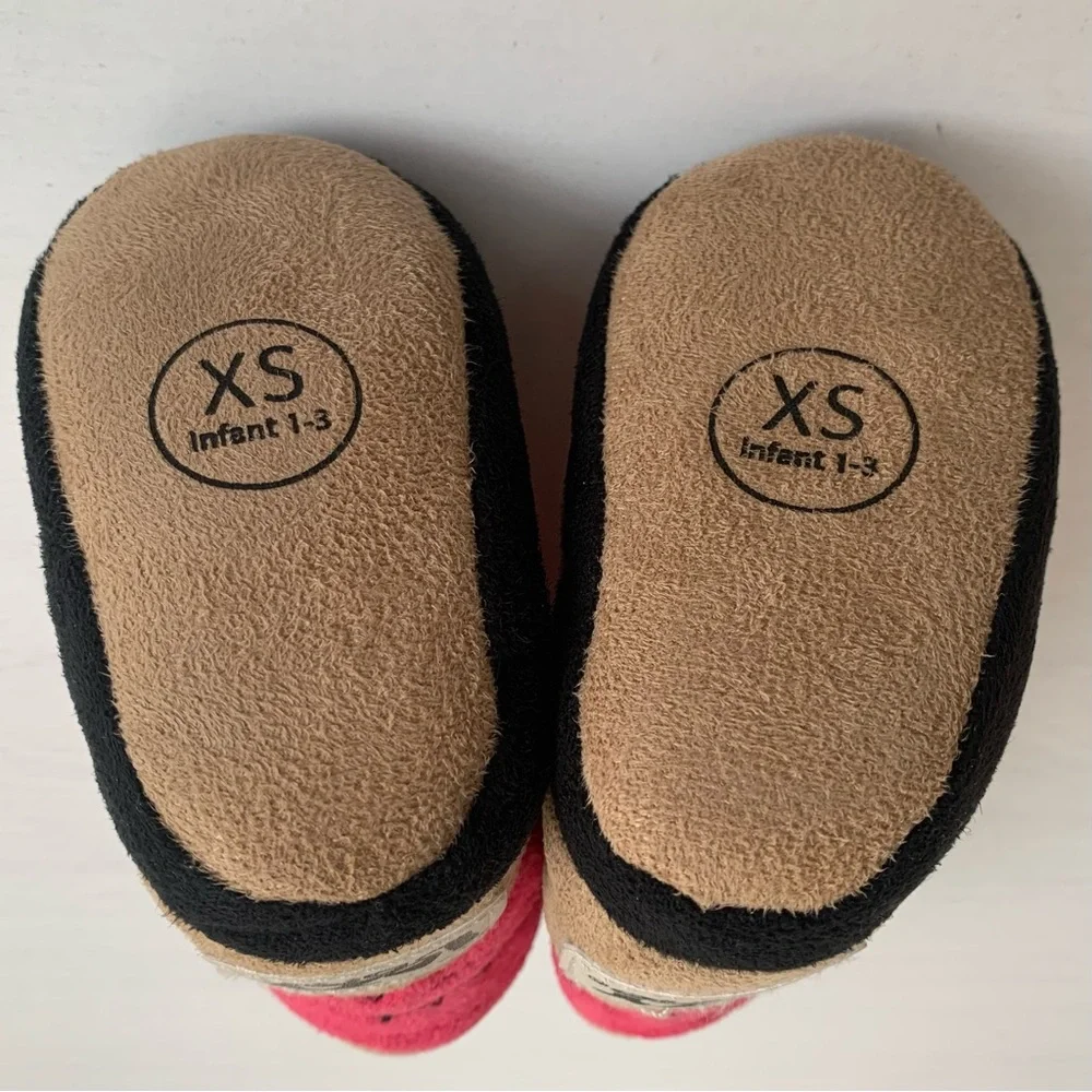 Lazy One Western Cowgirl Soft Sherpa Lined Baby Boot Slippers Sz Infant XS 1-3 - Picture 6 of 7